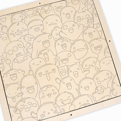 Unfug-Monster – Holz-Malpuzzle