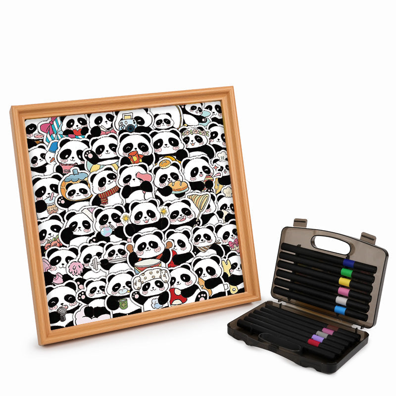Panda III – Holz-Malpuzzle