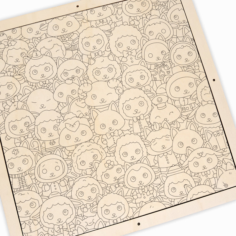 Schaf - Holz-Malpuzzle