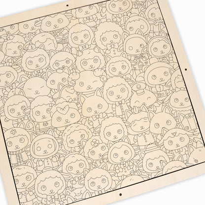 Schaf - Holz-Malpuzzle