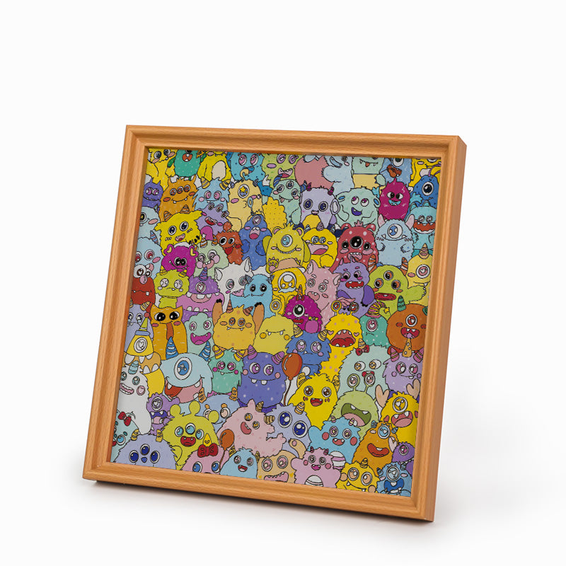 Kleine Dinos – Ausmalpuzzle aus Holz