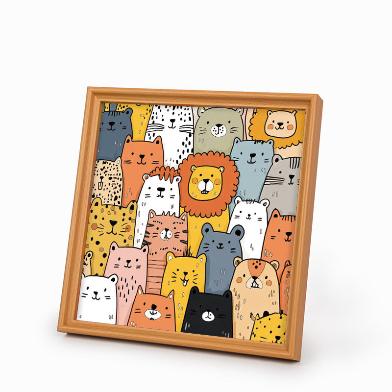 Shiba Inu - Ausmalpuzzle aus Holz