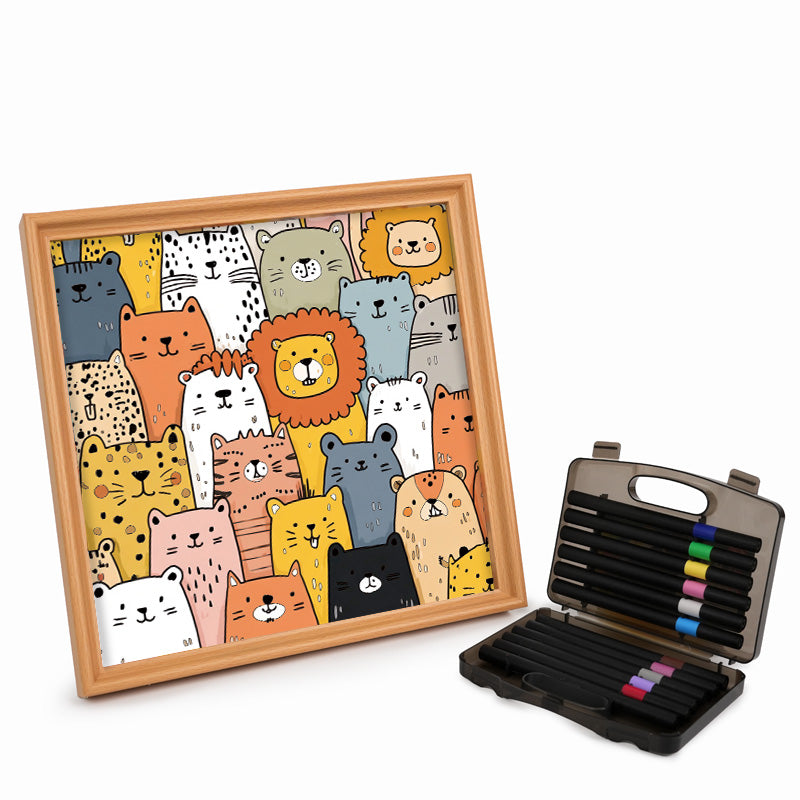 Shiba Inu - Ausmalpuzzle aus Holz