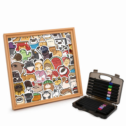 Fröhliche Haustiere – Holz-Malpuzzle