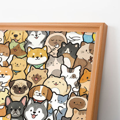 Tiny Puppy World – Holz-Malpuzzle