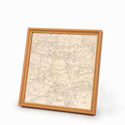 Magische Kätzchen – Holz-Malpuzzle