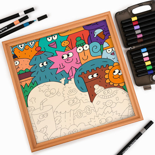 Gesichter der Dinge – Holz-Malpuzzle