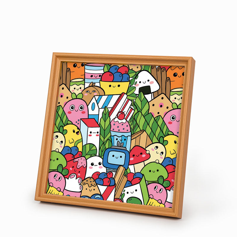 Food Friends – Holz-Malpuzzle