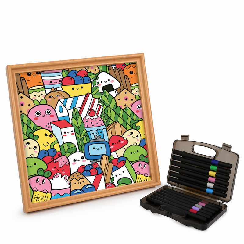 Food Friends – Holz-Malpuzzle