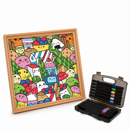 Food Friends – Holz-Malpuzzle