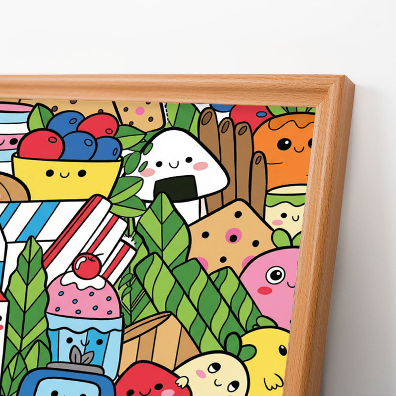 Food Friends – Holz-Malpuzzle