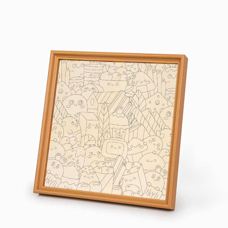 Food Friends – Holz-Malpuzzle