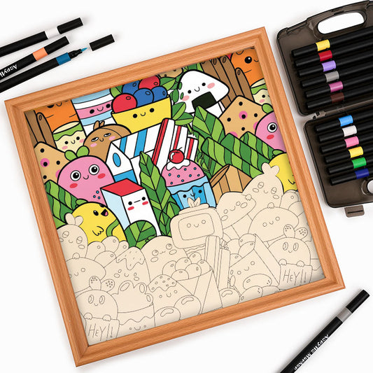 Food Friends – Holz-Malpuzzle