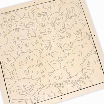 Skurril, aber niedlich – Holz-Malpuzzle