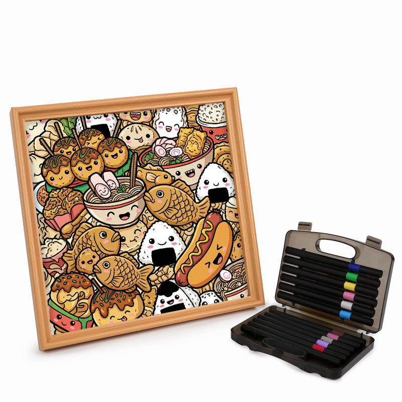 Happy Bites – Holz-Malpuzzle