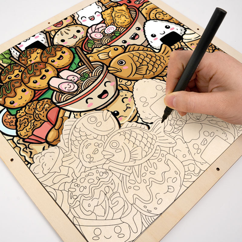 Happy Bites – Holz-Malpuzzle