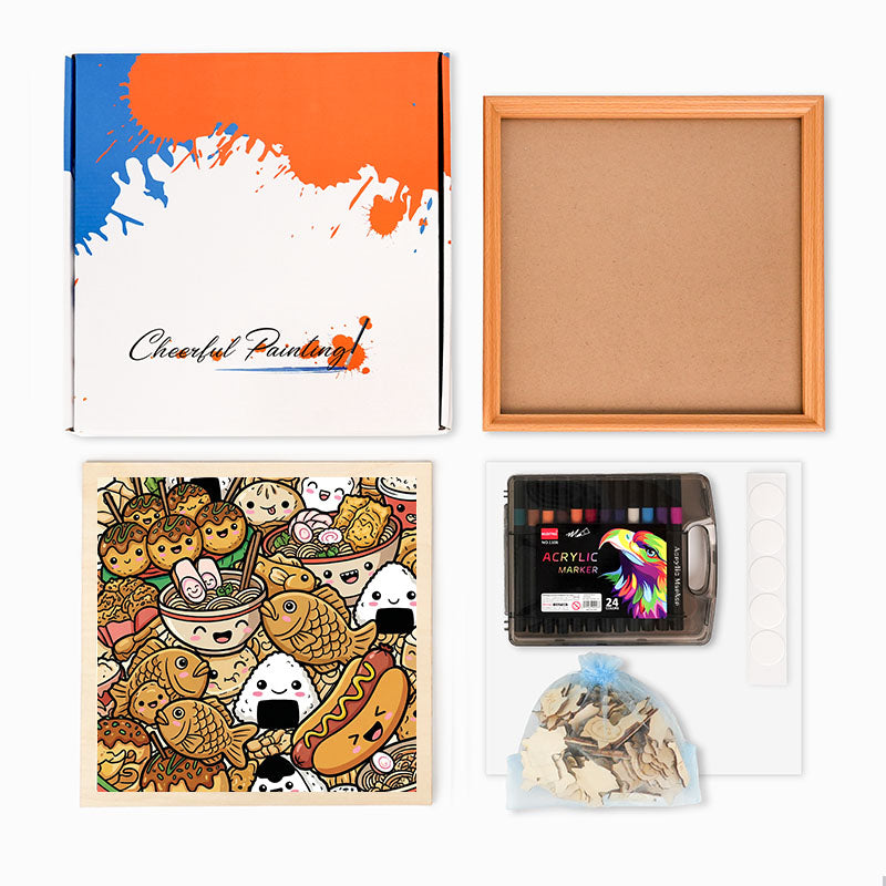 Happy Bites – Holz-Malpuzzle