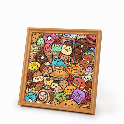 Snack Squad – Holz-Malpuzzle