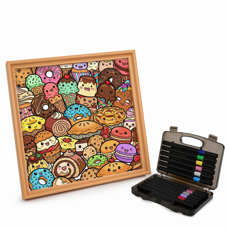 Snack Squad – Holz-Malpuzzle