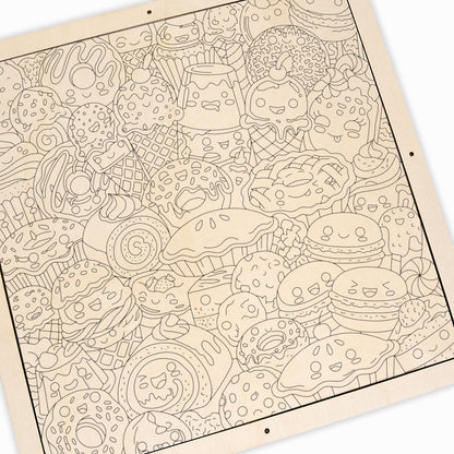 Snack Squad – Holz-Malpuzzle