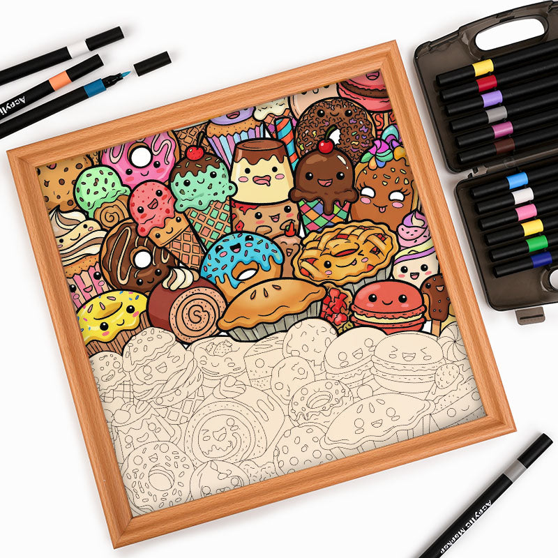 Snack Squad – Holz-Malpuzzle