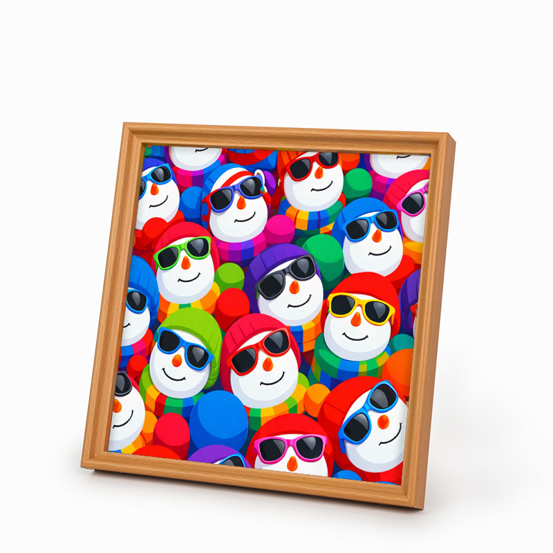 Coole Schneemänner – Holz-Malpuzzle