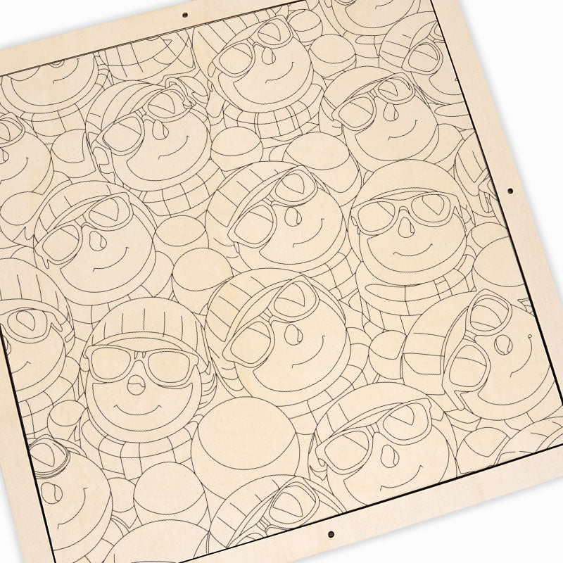 Coole Schneemänner – Holz-Malpuzzle