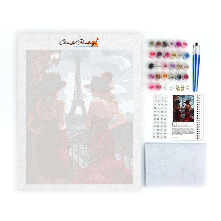 Parisienne - Malen nach Zahlen