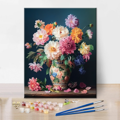 Zeitlose Blumen - Malen nach Zahlen