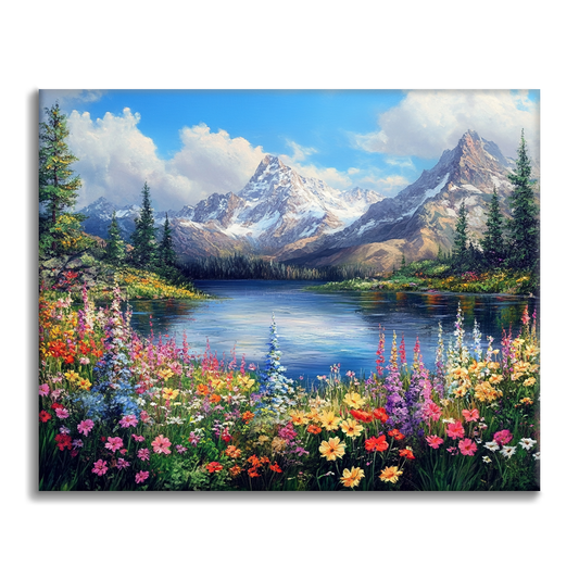 Malerische Blüte - Malen nach Zahlen