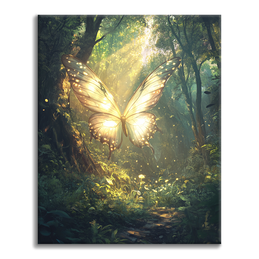 Sonnenstrahl-Monarch - Malen nach Zahlen