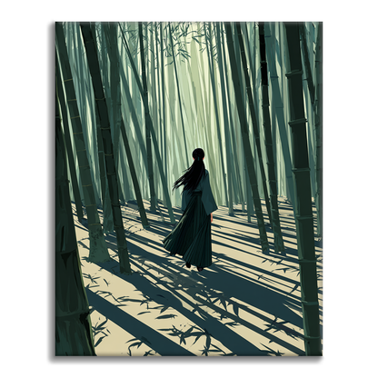 Der Schwertmeister von Bamboo Grove - Malen nach Zahlen