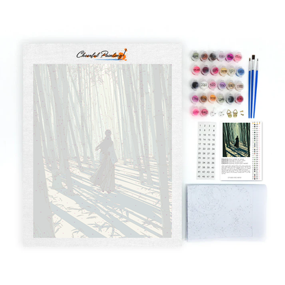 Der Schwertmeister von Bamboo Grove - Malen nach Zahlen