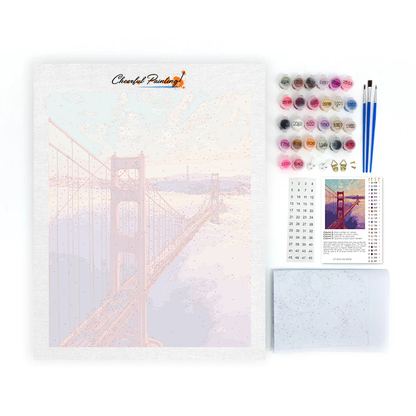 Golden Gate Bridge - Malen nach Zahlen