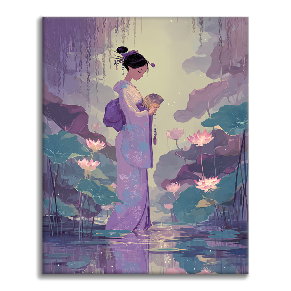 Lavendelbrise - Malen nach Zahlen