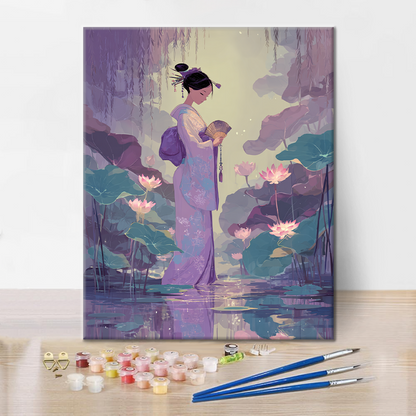 Lavendelbrise - Malen nach Zahlen