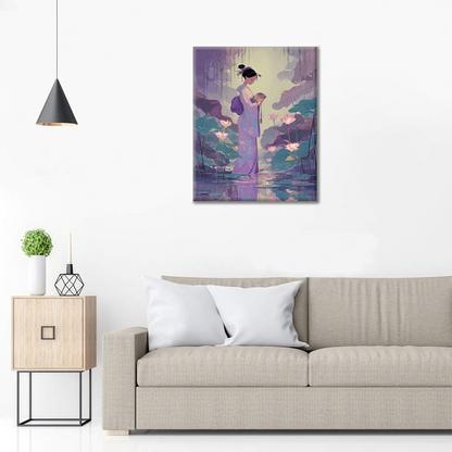 Lavendelbrise - Malen nach Zahlen