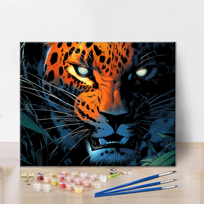 Leopard - Malen nach Zahlen