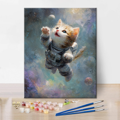 Space Kitty - Malen nach Zahlen