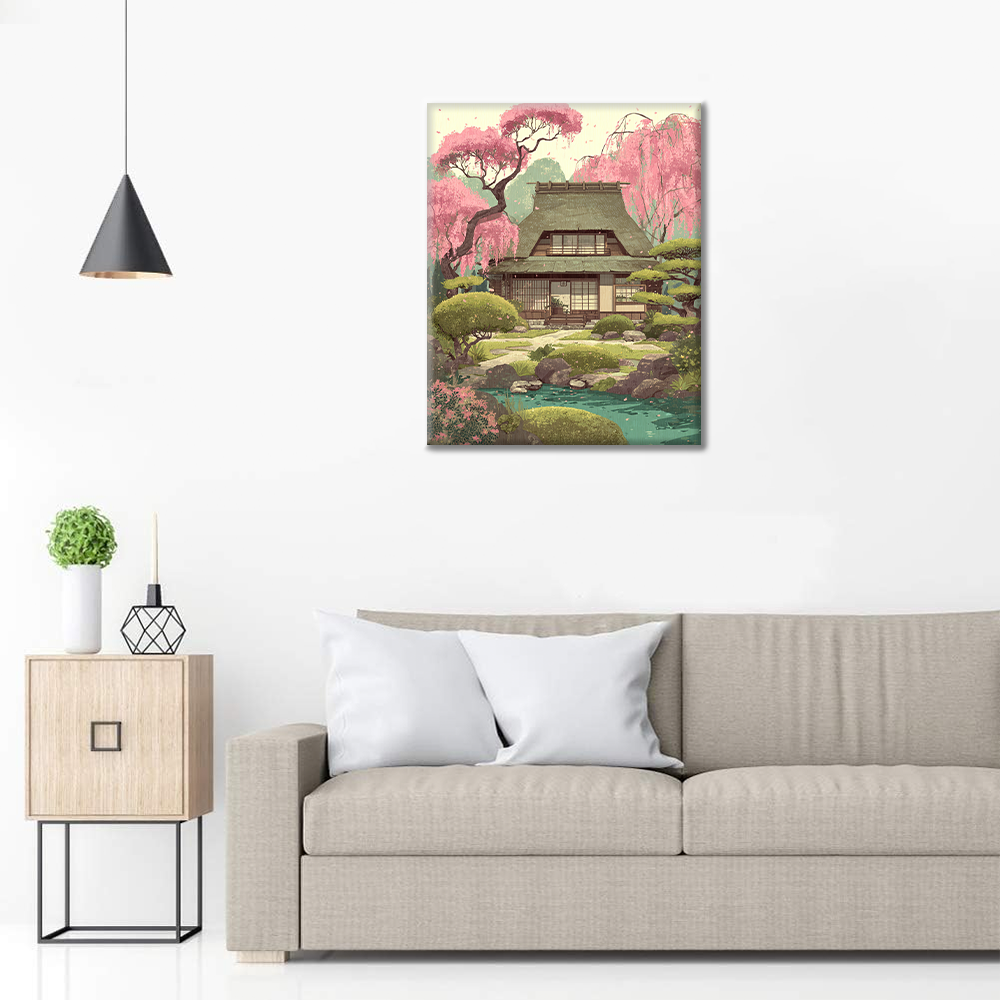 Frühling Kasuga Sakura - Malen nach Zahlen