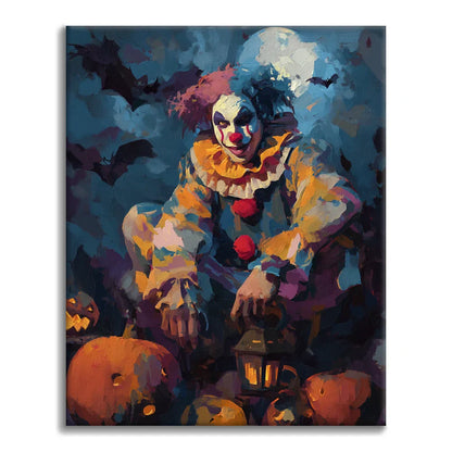 Clown Karnevalsnacht - Malen nach Zahlen