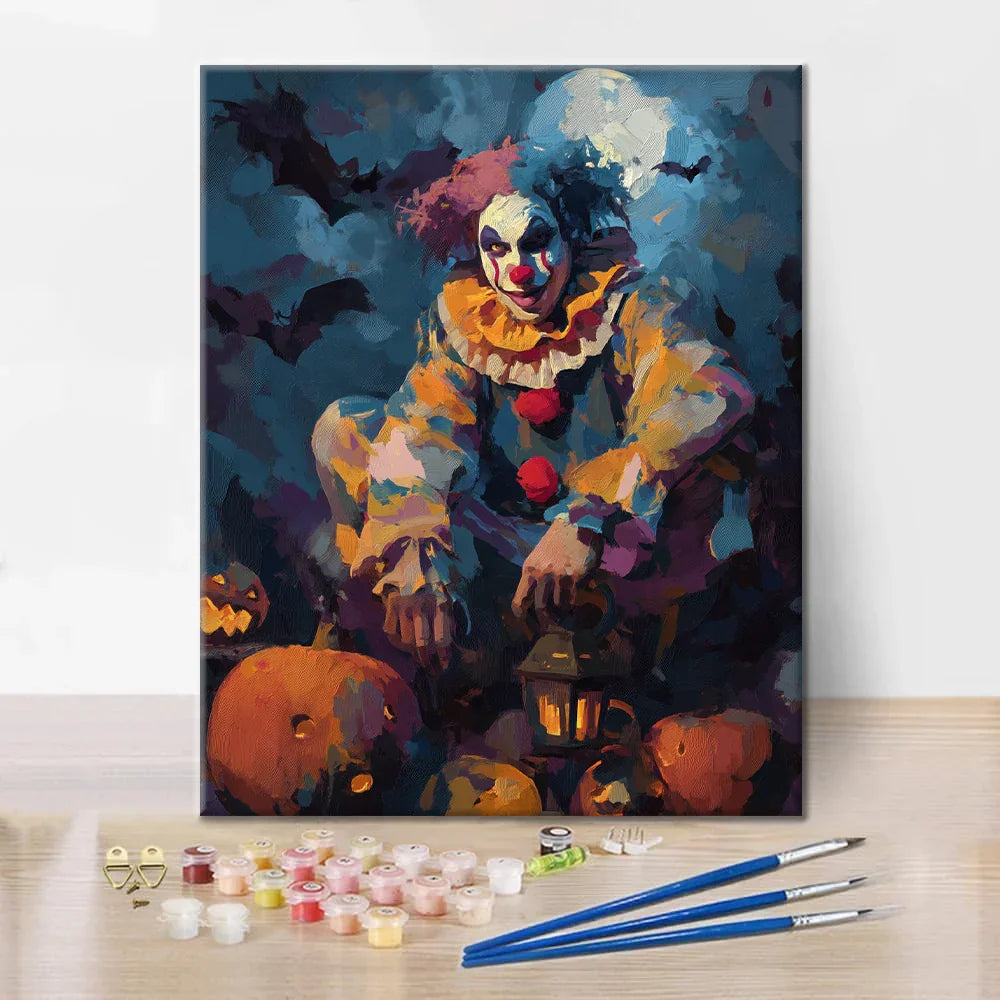Clown Karnevalsnacht - Malen nach Zahlen