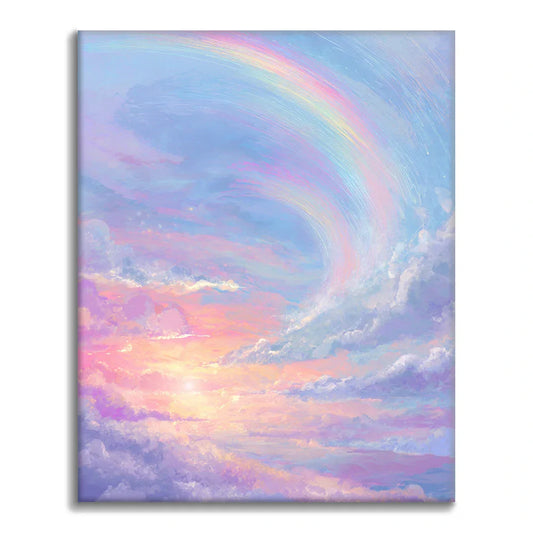 Verträumter Regenbogen - Malen nach Zahlen
