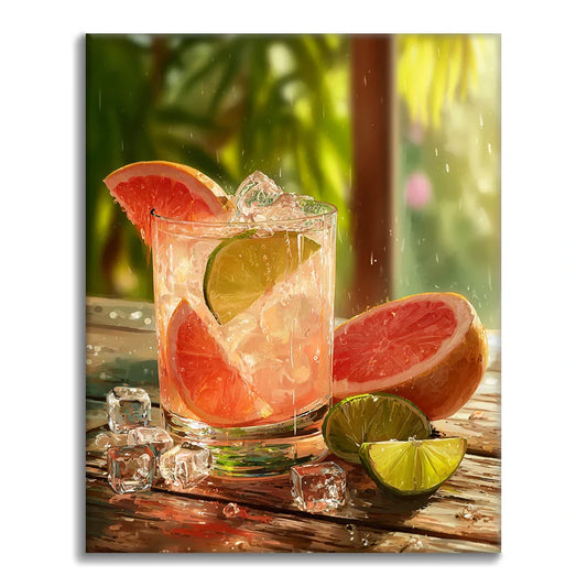 Grapefruit Fizz - Malen nach Zahlen