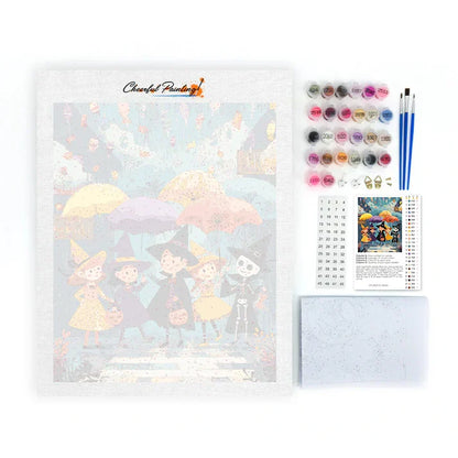 Halloween Candy Rain - Malen nach Zahlen