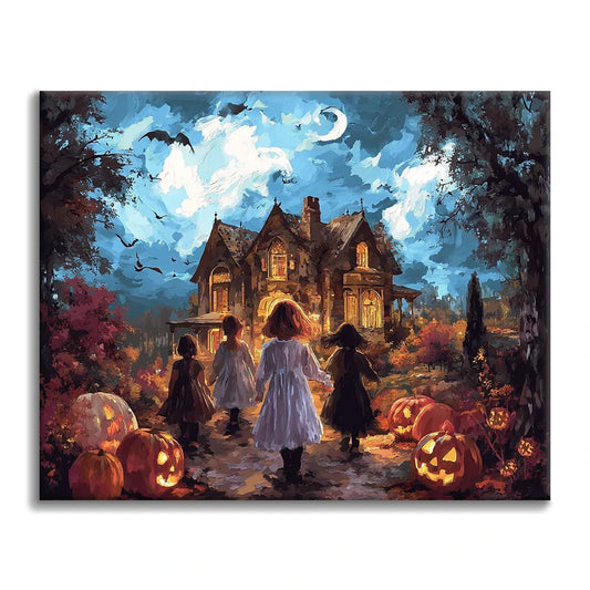 Halloween-Nacht - Malen nach Zahlen