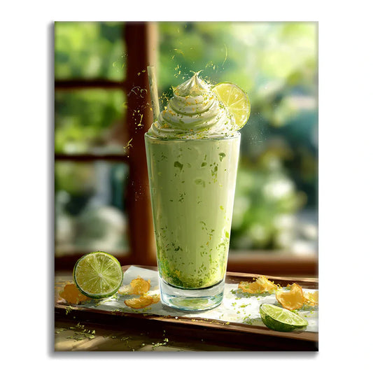 Matcha-Smoothie - Malen nach Zahlen