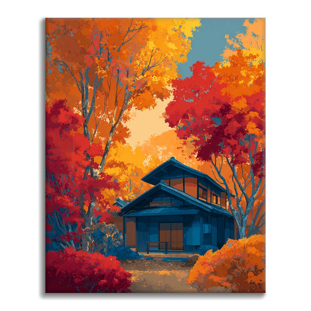 Herbstharmonie - Malen nach Zahlen