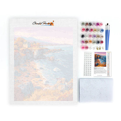 Herbstliches Küstenhäuschen - Malen nach Zahlen