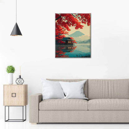 Herbstliche Ruhe - Malen nach Zahlen